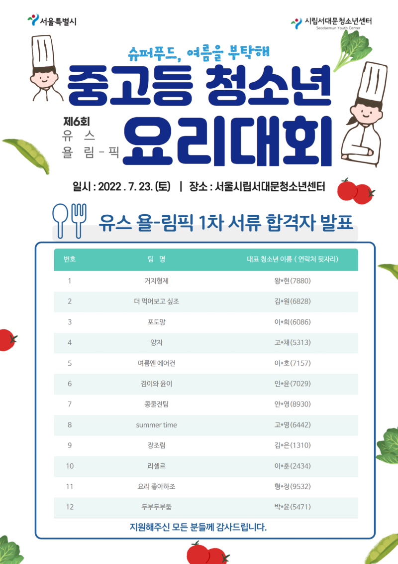 요리대회 1차 합격자 발표 .png